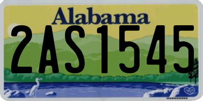 AL license plate 2AS1545