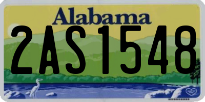 AL license plate 2AS1548