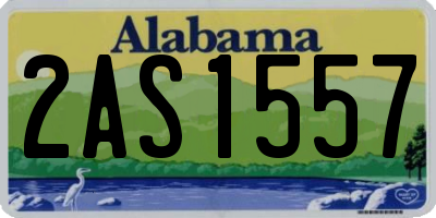 AL license plate 2AS1557