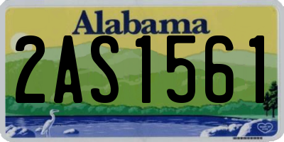 AL license plate 2AS1561