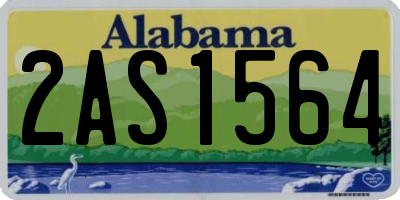 AL license plate 2AS1564