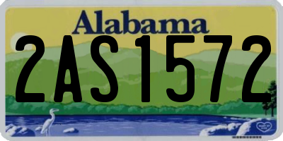 AL license plate 2AS1572