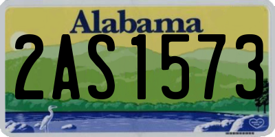 AL license plate 2AS1573