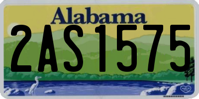 AL license plate 2AS1575