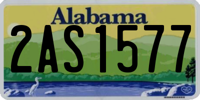 AL license plate 2AS1577
