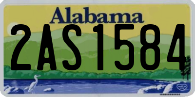AL license plate 2AS1584