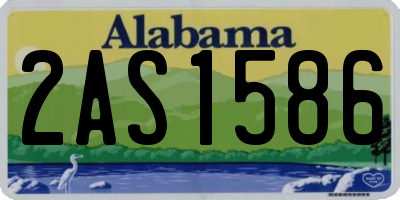 AL license plate 2AS1586