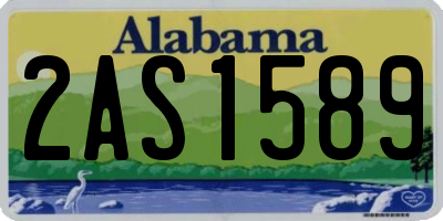 AL license plate 2AS1589