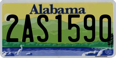 AL license plate 2AS1590