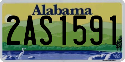 AL license plate 2AS1591