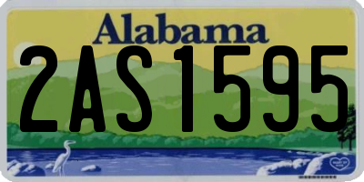 AL license plate 2AS1595