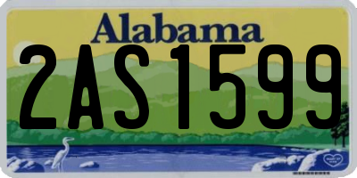 AL license plate 2AS1599