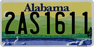 AL license plate 2AS1611