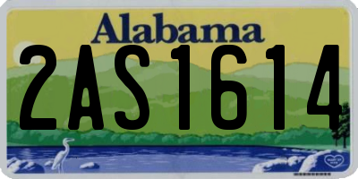 AL license plate 2AS1614