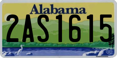 AL license plate 2AS1615