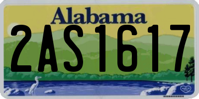 AL license plate 2AS1617