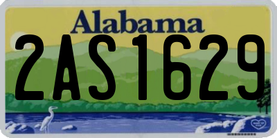 AL license plate 2AS1629