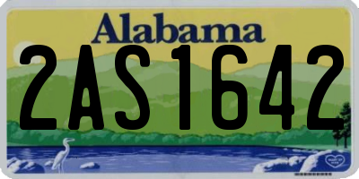 AL license plate 2AS1642
