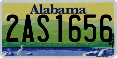 AL license plate 2AS1656