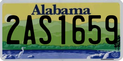 AL license plate 2AS1659