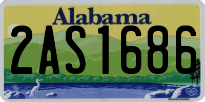 AL license plate 2AS1686