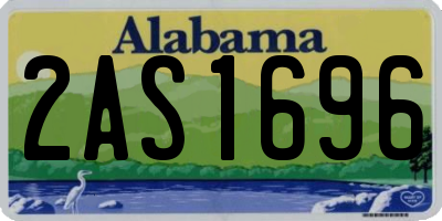 AL license plate 2AS1696