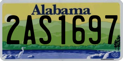 AL license plate 2AS1697