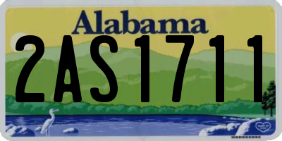 AL license plate 2AS1711