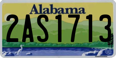 AL license plate 2AS1713