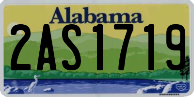 AL license plate 2AS1719