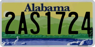 AL license plate 2AS1724