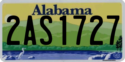 AL license plate 2AS1727