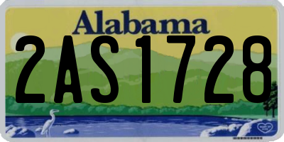 AL license plate 2AS1728