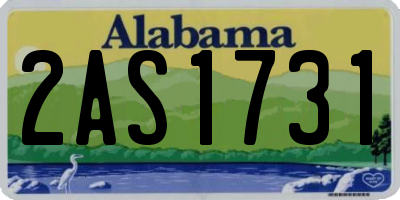 AL license plate 2AS1731