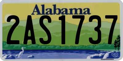 AL license plate 2AS1737