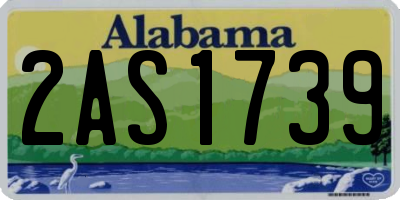 AL license plate 2AS1739