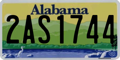 AL license plate 2AS1744