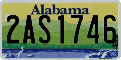 AL license plate 2AS1746