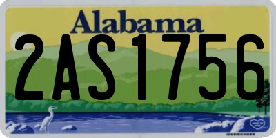 AL license plate 2AS1756