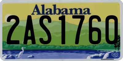 AL license plate 2AS1760