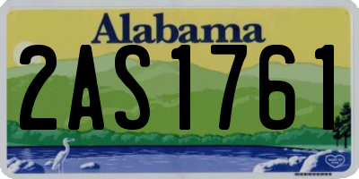AL license plate 2AS1761