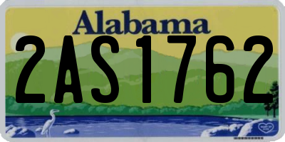 AL license plate 2AS1762