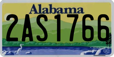 AL license plate 2AS1766