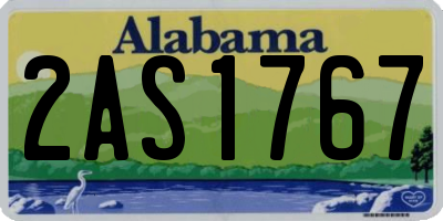 AL license plate 2AS1767