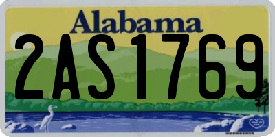 AL license plate 2AS1769
