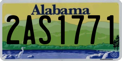 AL license plate 2AS1771