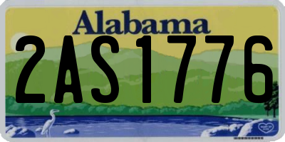 AL license plate 2AS1776