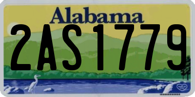 AL license plate 2AS1779