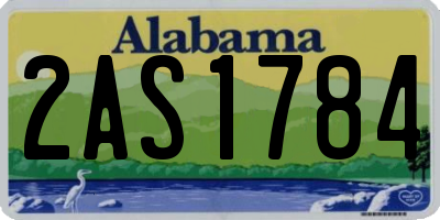 AL license plate 2AS1784