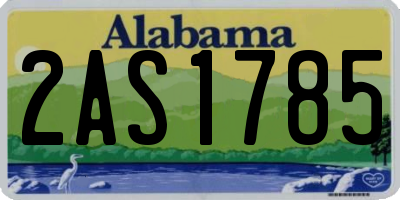 AL license plate 2AS1785